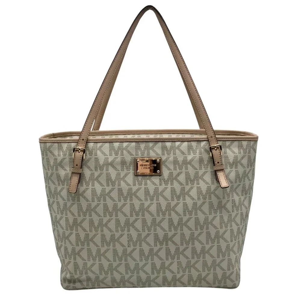 Michael Kors Vanilla Monogram Diaper Tote Bag